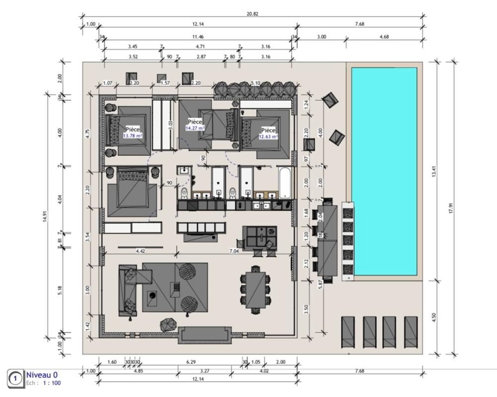 ZONZA Villa de standing à Saint-Lucie de Porto-Vecchio 7
