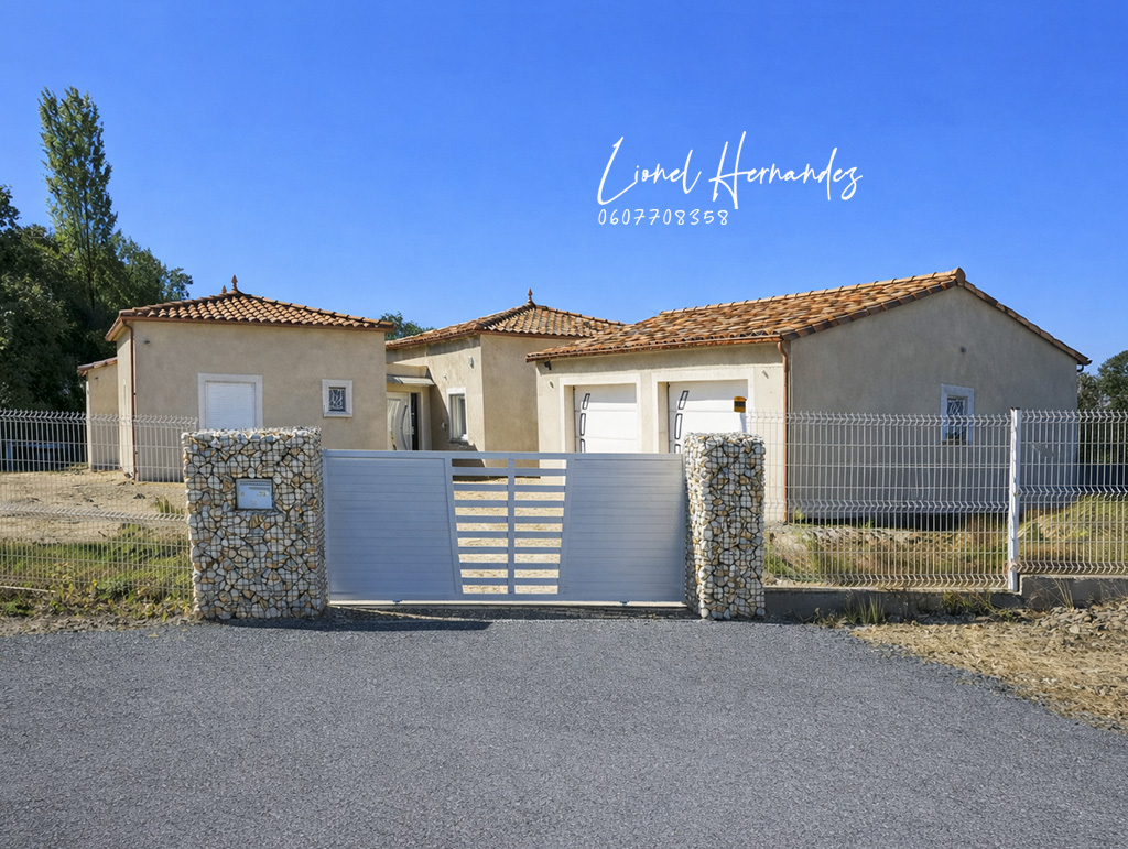 MONS MONS (30340) Villa contemporaine d'architecte de plain-pied - 139 m² - Terrain 1385 m² - Garage double 16