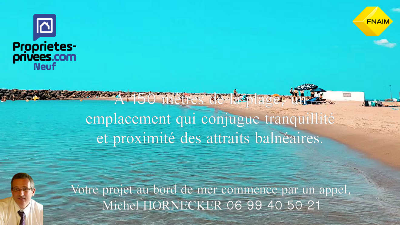 VALRAS-PLAGE À 150 m de la plage. T3 lumineux de plus de 63 m² exposé Ouest avec 2 parkings 1