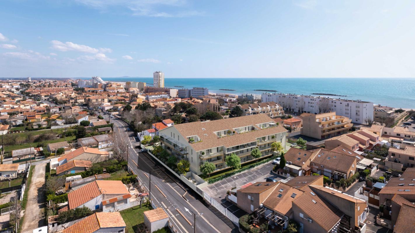 VALRAS-PLAGE À 150 m de la plage. T3 lumineux de plus de 63 m² exposé Ouest avec 2 parkings 3