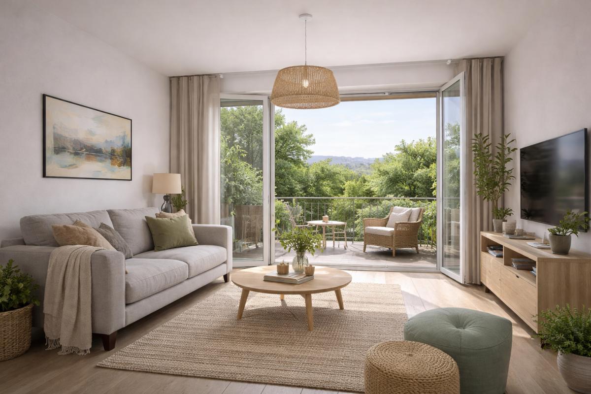 TRETS Trets 2 pièces en rez-de-jardin avec loggia 2