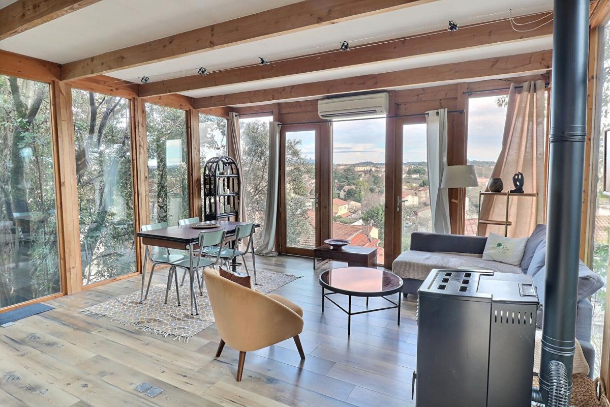 ALES Maison contemporaine ossature bois ? Écrin de verdure ? Centre-ville Alès ? Extension possible 1