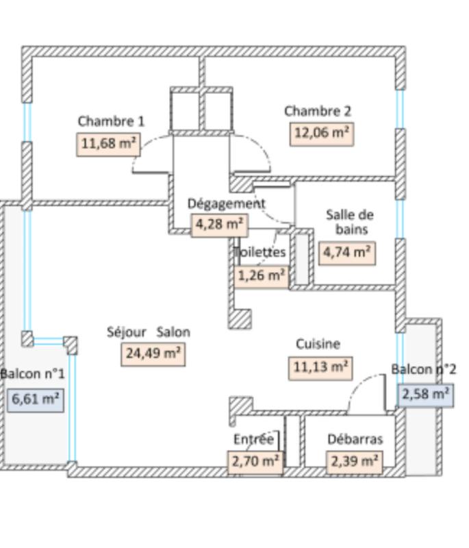 SAINT-NAZAIRE Appart 75 m² - Vue sur le port et aperçu mer - 13