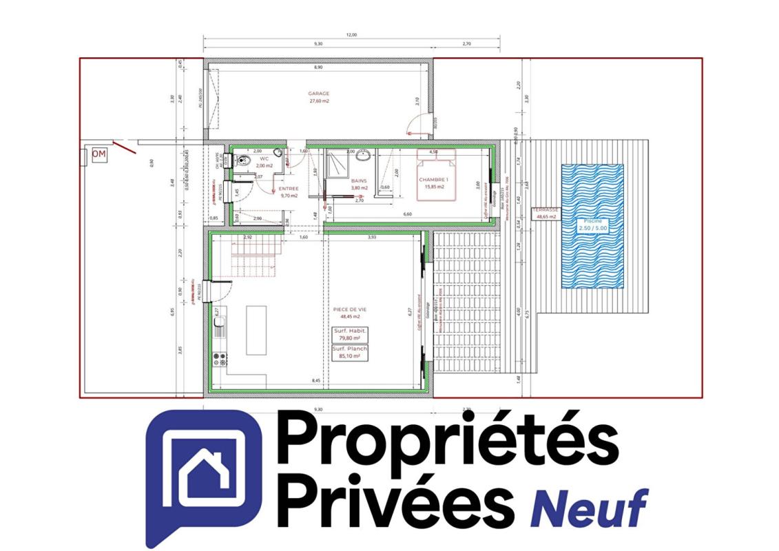 COURSAN Maison  4 pièce(s) 128 m2 avec garage de 27 m2 9