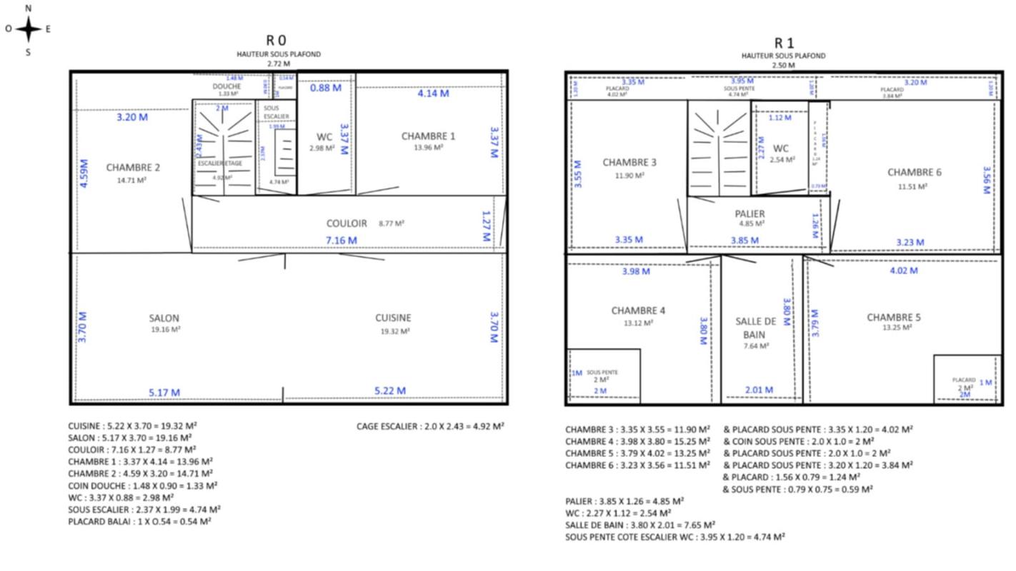 SAINT-MARTIN-SUR-OUST Maison  8 pièce(s) 126 m2 Saint Martin sur Oust 17