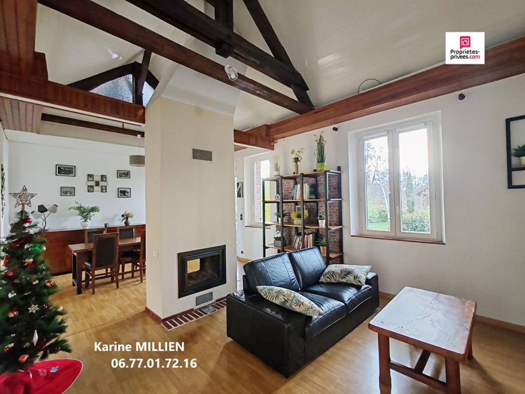 MUZY MUZY 27650 Maison individuelle de type longère - 1 étage - 4 chambres - Grand garage - Terrain - 337000 HAI 7