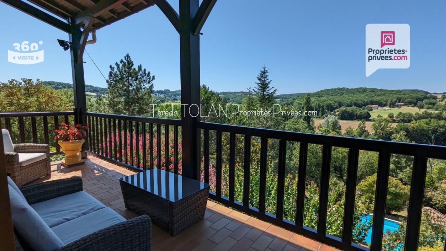 PENNE-D'AGENAIS Penne d'Agenais -: Maison plain pied, 6 pièces - 4 Chambres -145 m², vue - Studette -double garage - piscine 8