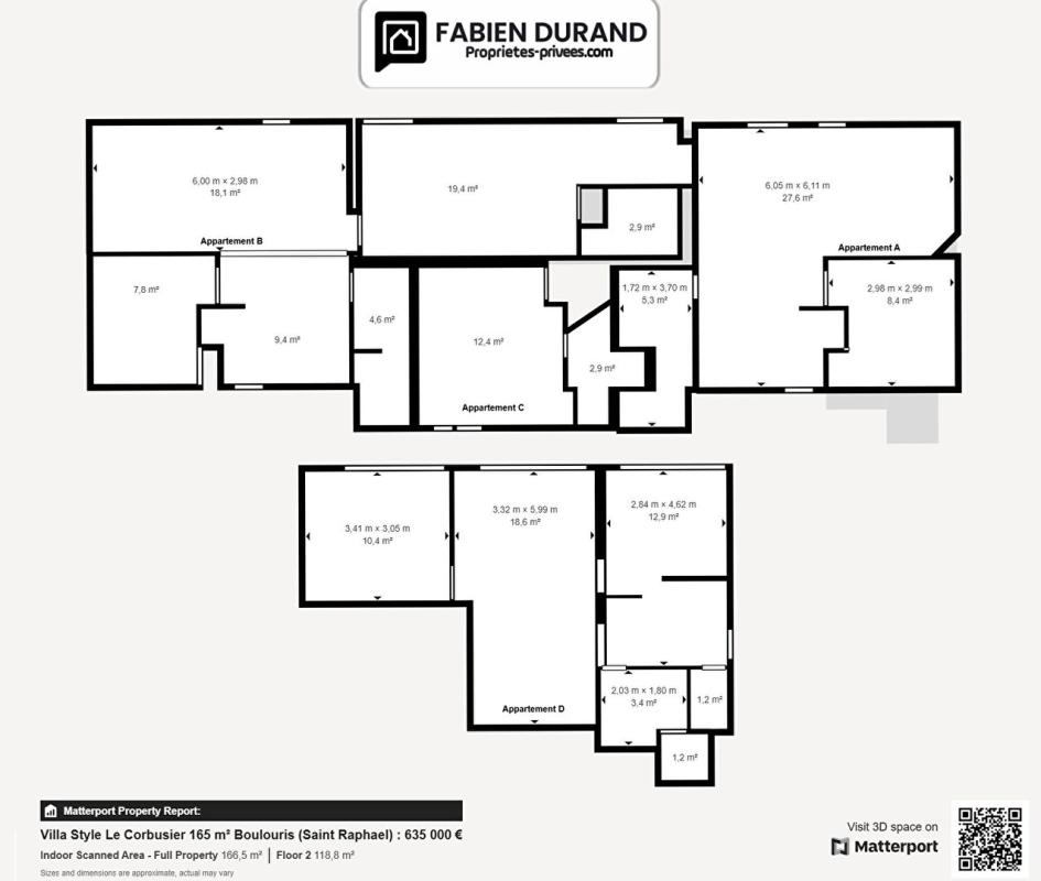 SAINT-RAPHAEL Villa Style Le Corbusier 166 m²  Saint-Raphaël (Boulouris) : 499 000 18