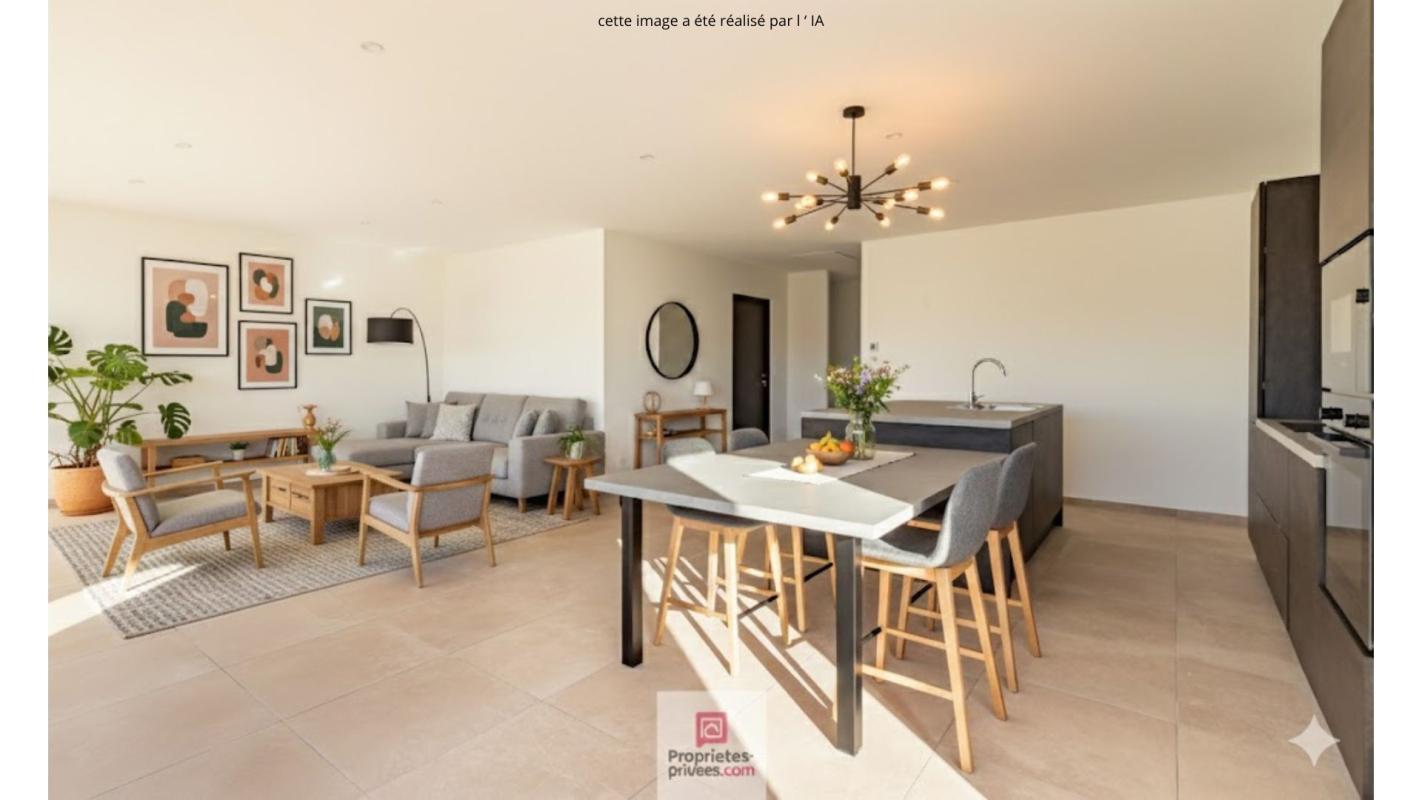 NISSAN-LEZ-ENSERUNE Villa contemporaine  de plain-pied.  4 pièce(s) 102.82m2 4