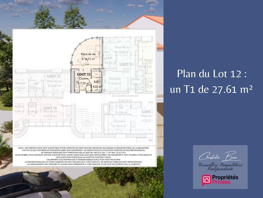 JARD-SUR-MER Appartement T1 de 27.61 m2 - à 300m de l'Océan  Piscine & Tennis 4