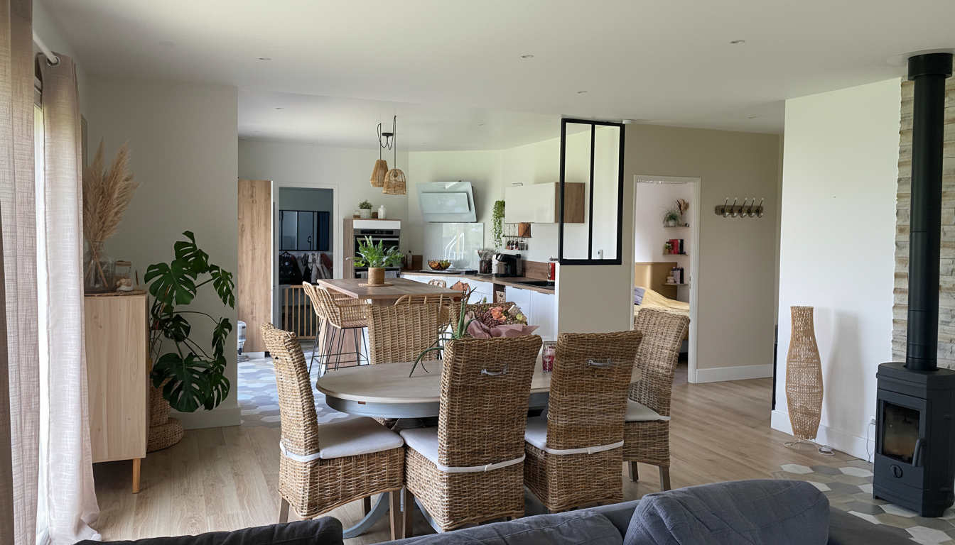 MOUGON-THORIGNÉ Maison plain-pied 118 m², 4 ch- 1 500 m² terrain-PAC 2022 -12 min Niort ? 79370 9