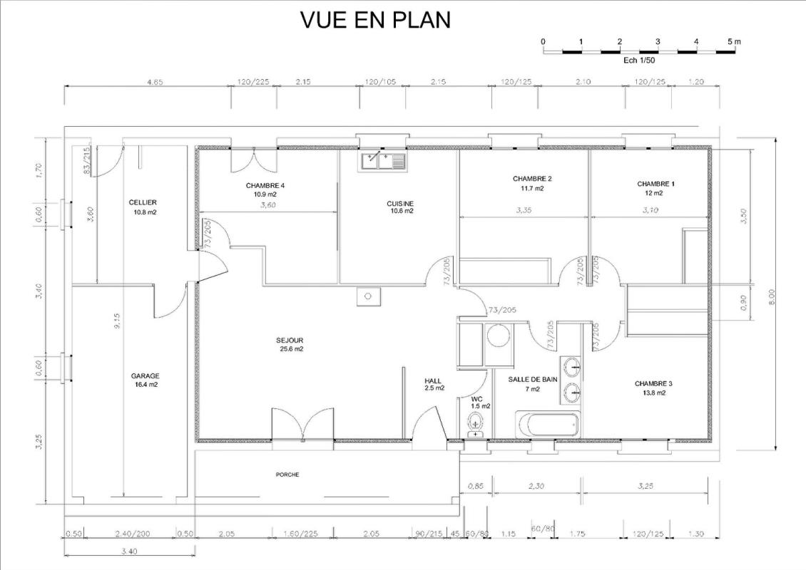 SAINT-CLAR-DE-RIVIERE Maison  5 pièce(s) 110 m2 12