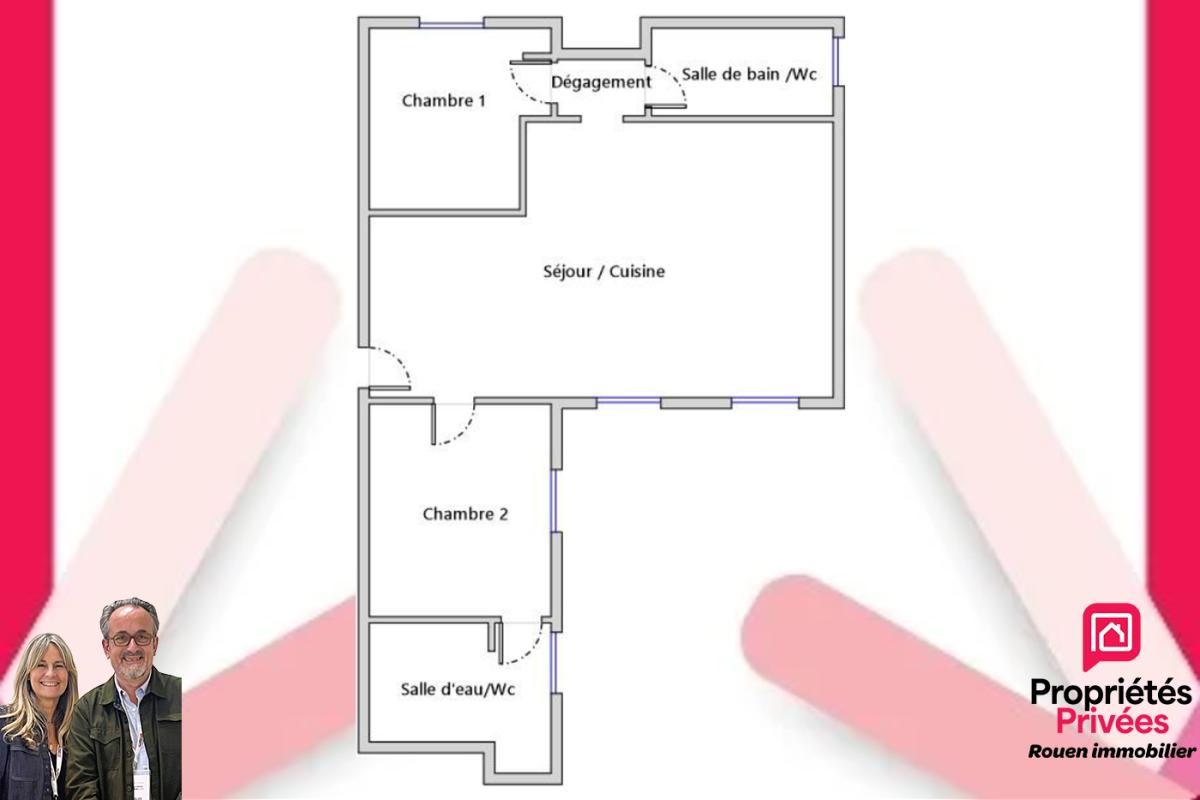 ROUEN Rouen Musée des Beaux Arts Appartement 2 chambres 7