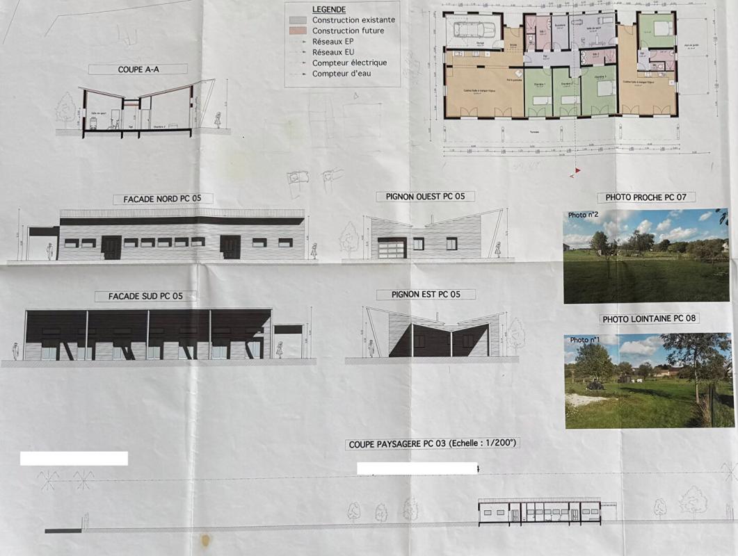 VILLECHETIVE A 20min de Sens, Maison de plain-pied de 2025, 9 pièces , 4 chambres , Exposition plein Sud, DPE A 18