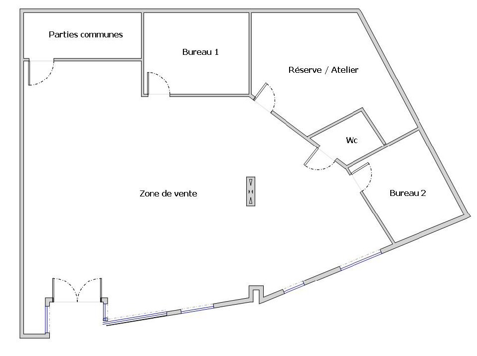 MANOSQUE EXCLUSIVITE , MANOSQUE, LOCAL COMMERCIAL de 144 m² en RDC de l'immeuble du MANUESCA 4