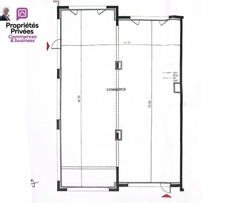 DOL-DE-BRETAGNE 35120 DOL DE BRETAGNE - LOCAL COMMERCIAL  178 m² 2
