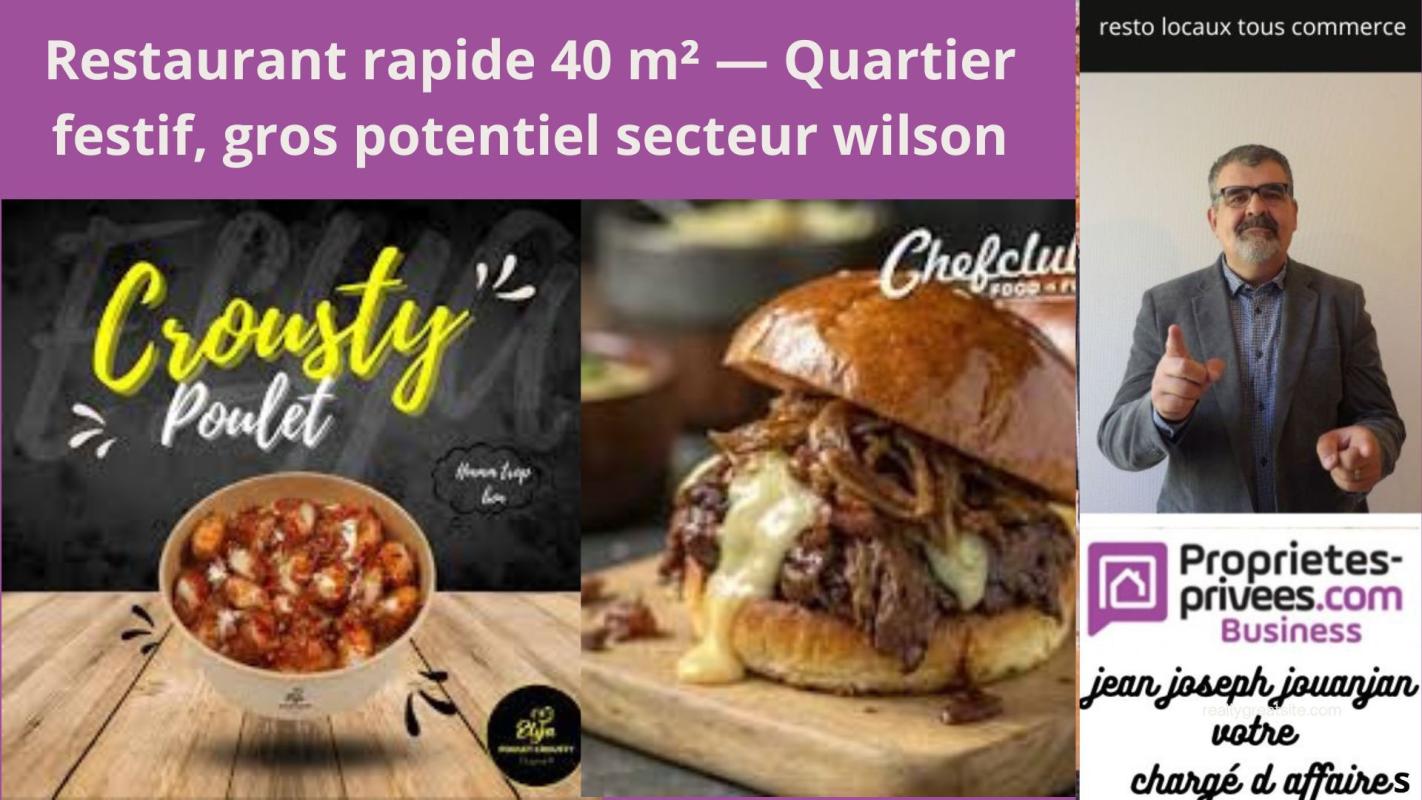 TOULOUSE TOULOUSE - Restaurant rapide 40 m²  Quartier festif, gros potentiel 4