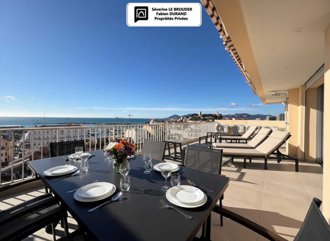 CANNES Penthouse 3 pièces 78 m²  - 86 m² de terrasses -Vue mer & Palais des Festivals 17