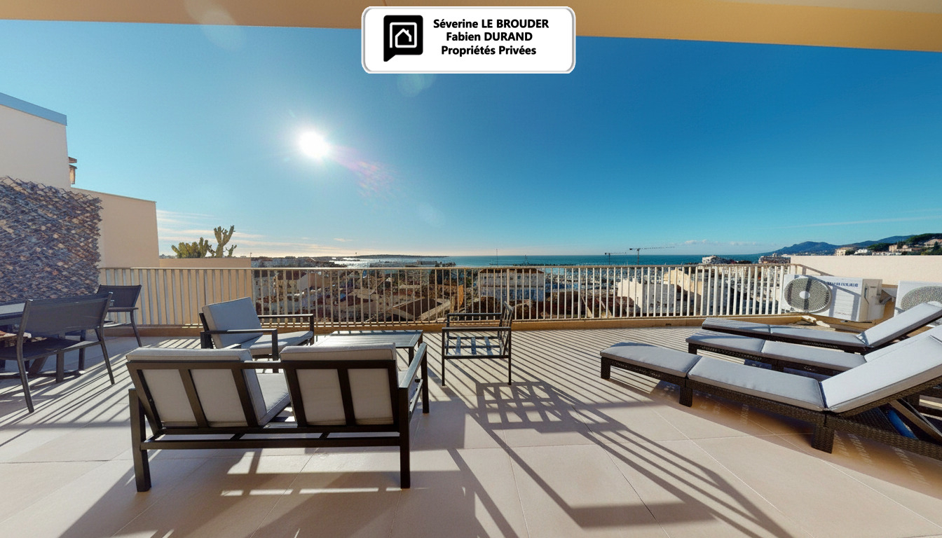CANNES Penthouse 3 pièces 78 m²  - 86 m² de terrasses -Vue mer & Palais des Festivals 3