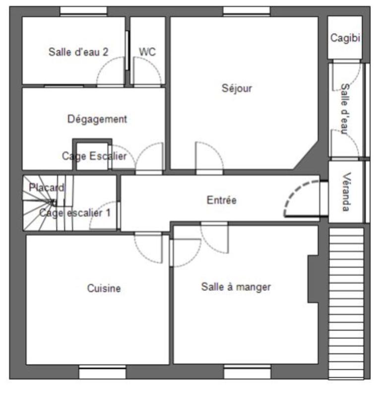 PLONEVEZ-DU-FAOU 29530 Plonévez du Faou maison 3 / 4 chambres avec sous sol 4