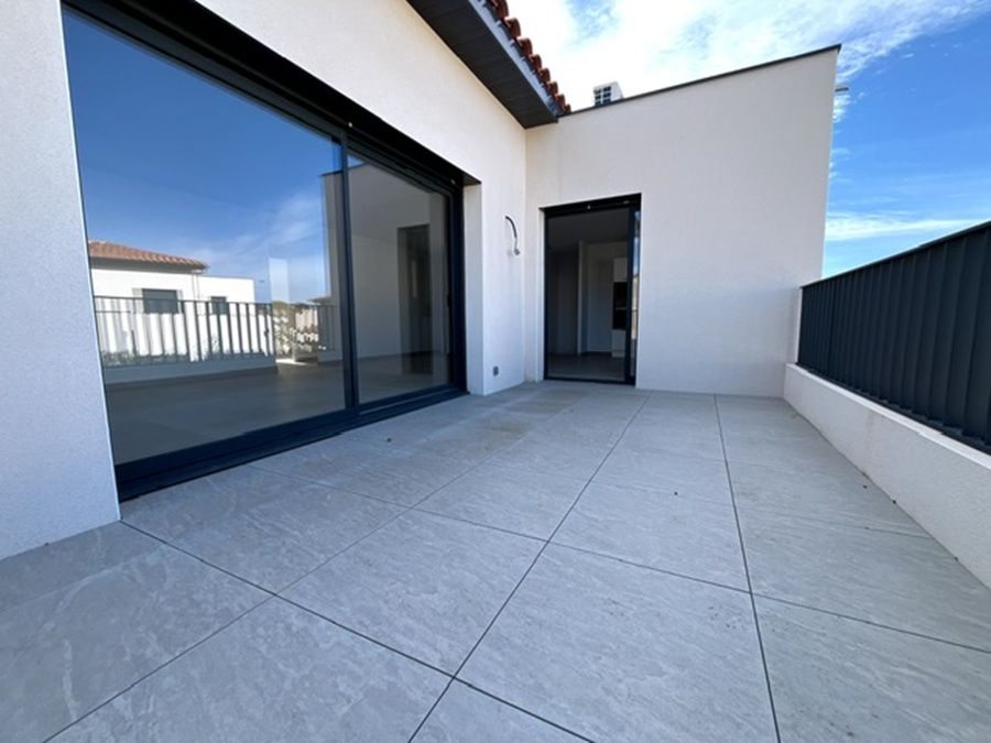 CABESTANY Magnifique appartement neuf de 119 m² au 1 er étage d'une petite copropriété de deux appartements 3