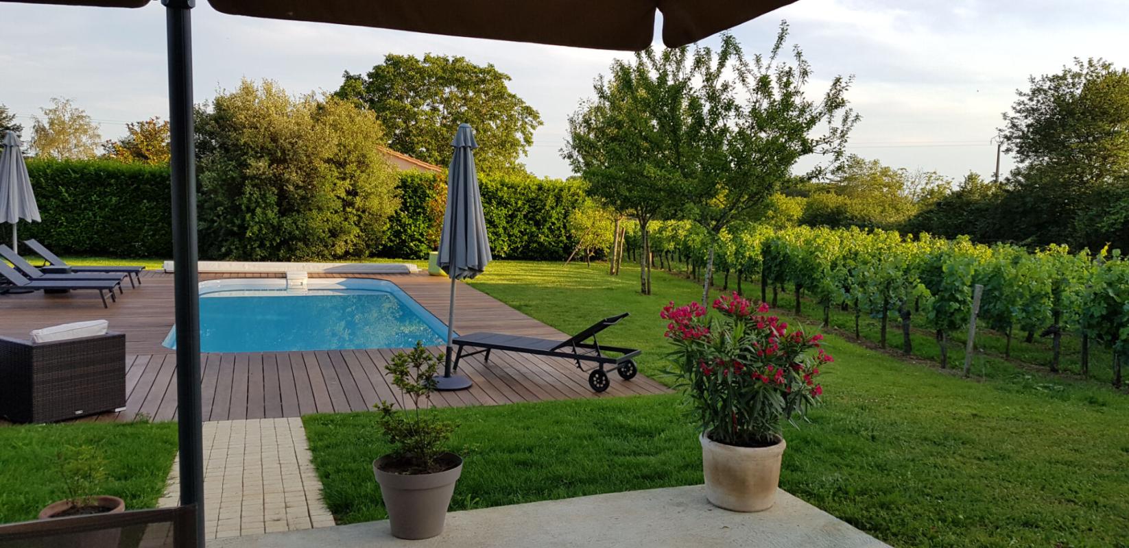 SAINTE-COLOMBE Belle girondine au calme avec vue sur les vignes + gîte haut de gamme 13