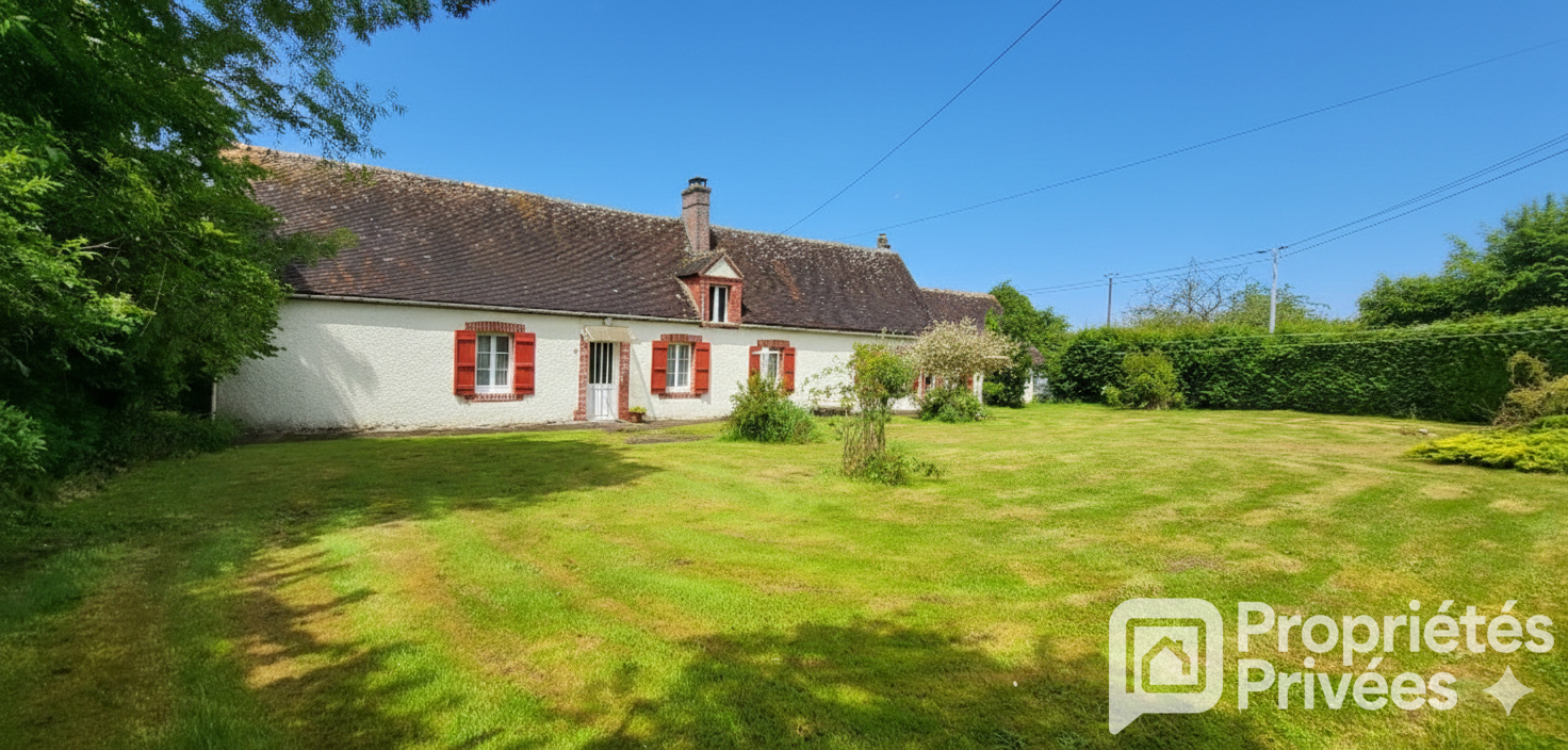 SAINT-MAURICE-LES-CHARENCEY Longère Vue prairie 1