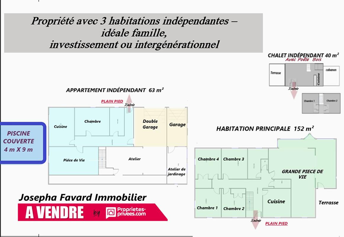 SAINT-MEXANT Propriété avec 3 logements indépendants, piscine couverte et vue dégagée ? Saint-Mexant 18