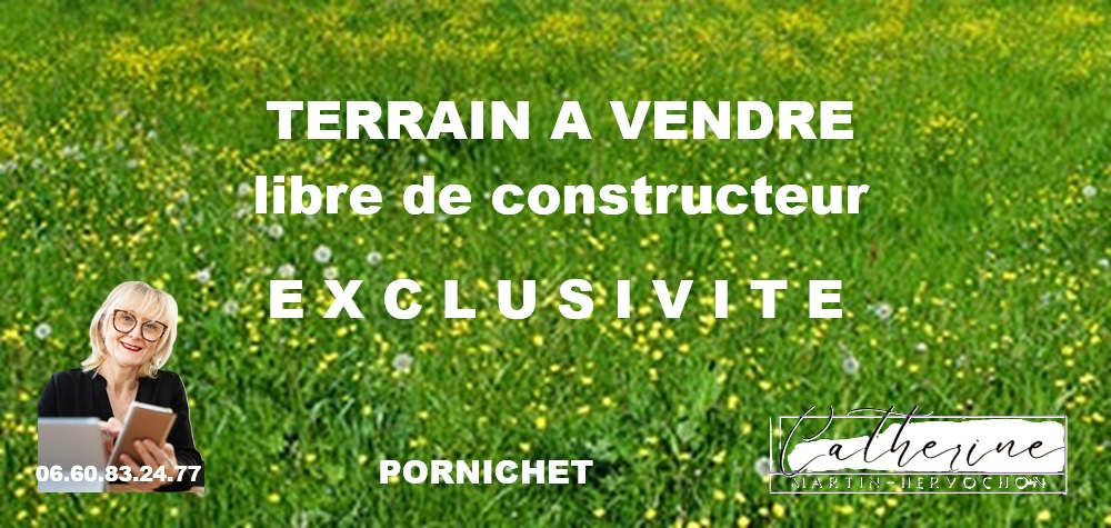 PORNICHET Terrain de 339 m² libre de constructeur, hors lotissement - A viabiliser 1