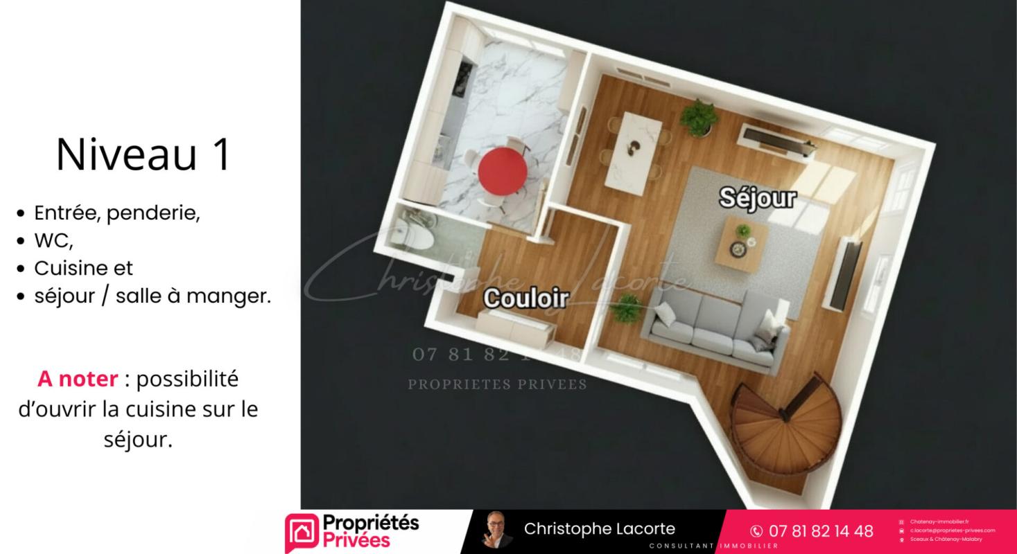 SCEAUX Appartement 3 pièces 72 m2 Sceaux 16