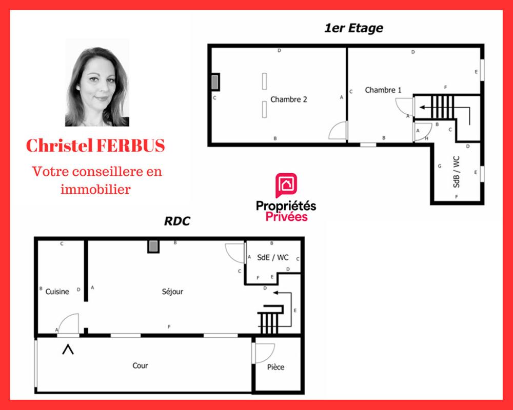 SEVRAN 93270 SEVRAN -Secteur Perrin -Maison 3 pièces 51.48 m²  -2 Chambres - Cellier - Cour extérieur 3