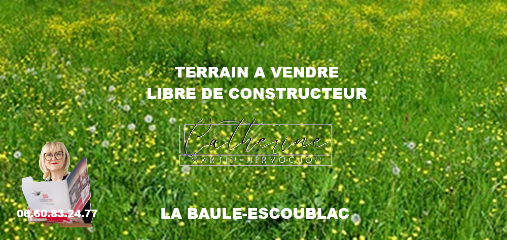 LA BAULE-ESCOUBLAC TERRAIN A BÂTIR 556 M² LIBRE DE CONSTRUCTEUR - LA BAULE-ESCOUBLAC 1