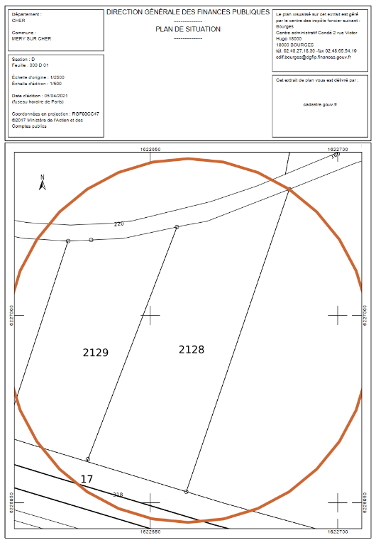 MERY-SUR-CHER Terrain Mery Sur Cher 1874 m2 2