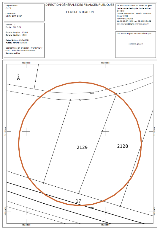 MERY-SUR-CHER Terrain Mery Sur Cher 3222 m2 2