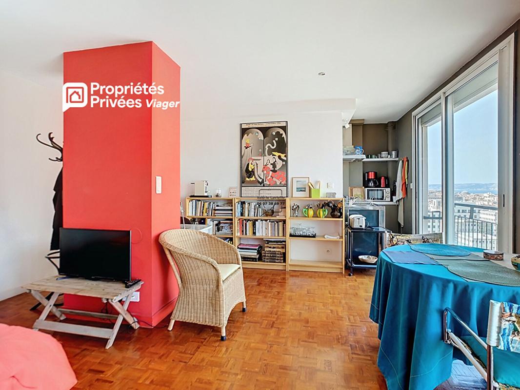 MARSEILLE-1ER-ARRONDISSEMENT Marseille (13001) - BOURSE - VIEUX PORT - Exclusivité - VIAGER OCCUPE ? STUDIO ETAGE ELEVE et VUE IMPRENABLE 4
