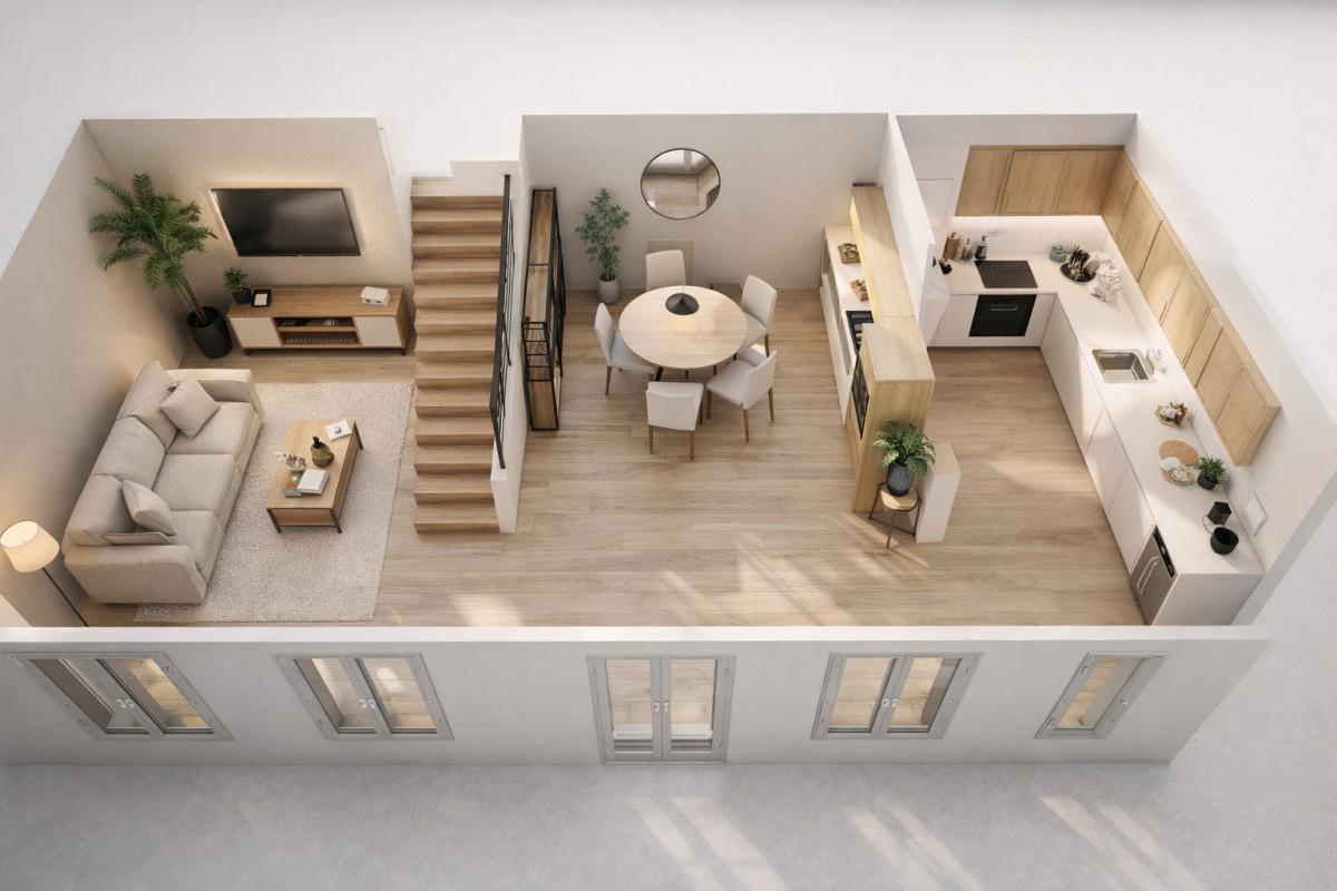 REIMS A rénover - Plateaux en Duplex 55 m2 Reims (LOT9) 3