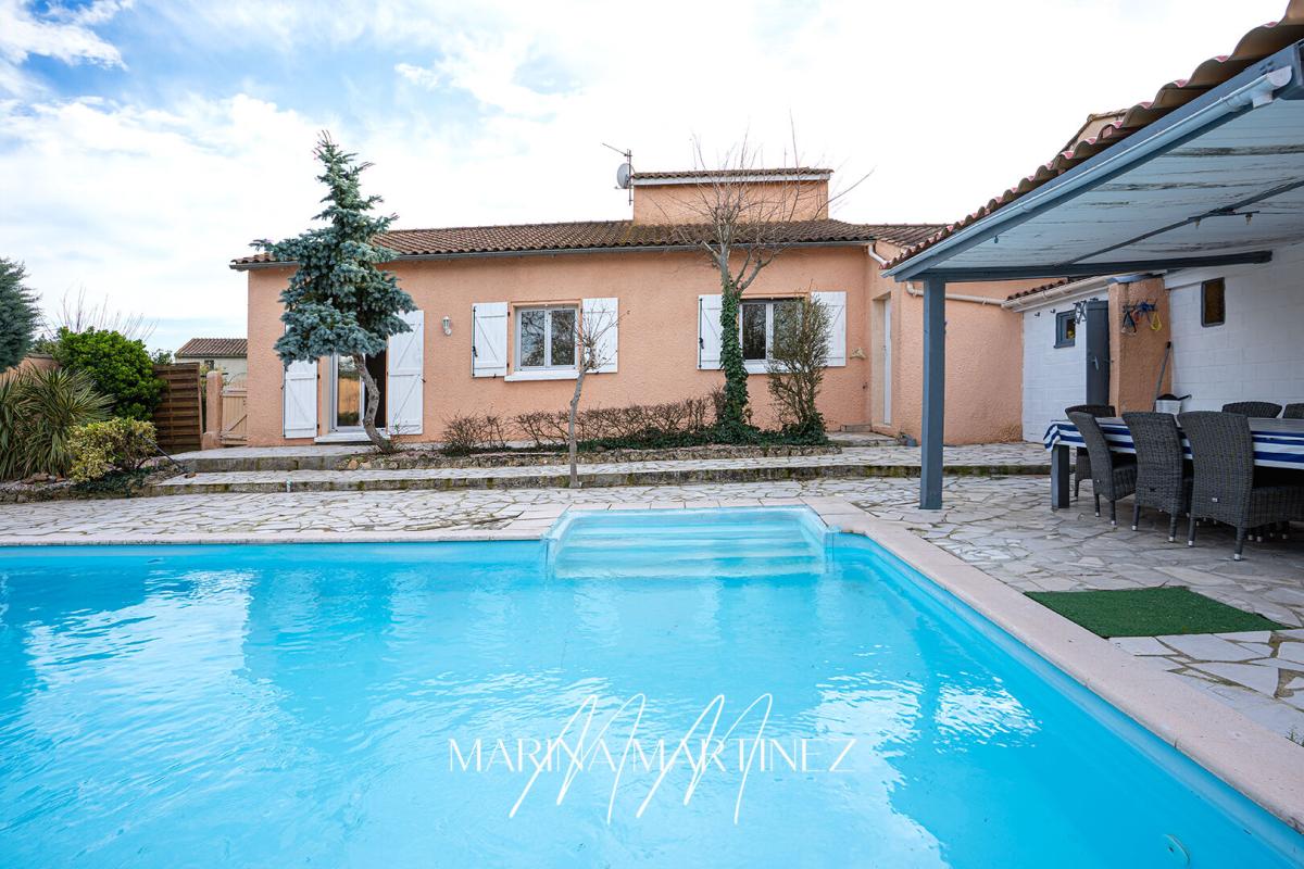 BRAM Maison familiale avec piscine et cuisine d'été - 3 chambres - Bram centre à pied 14