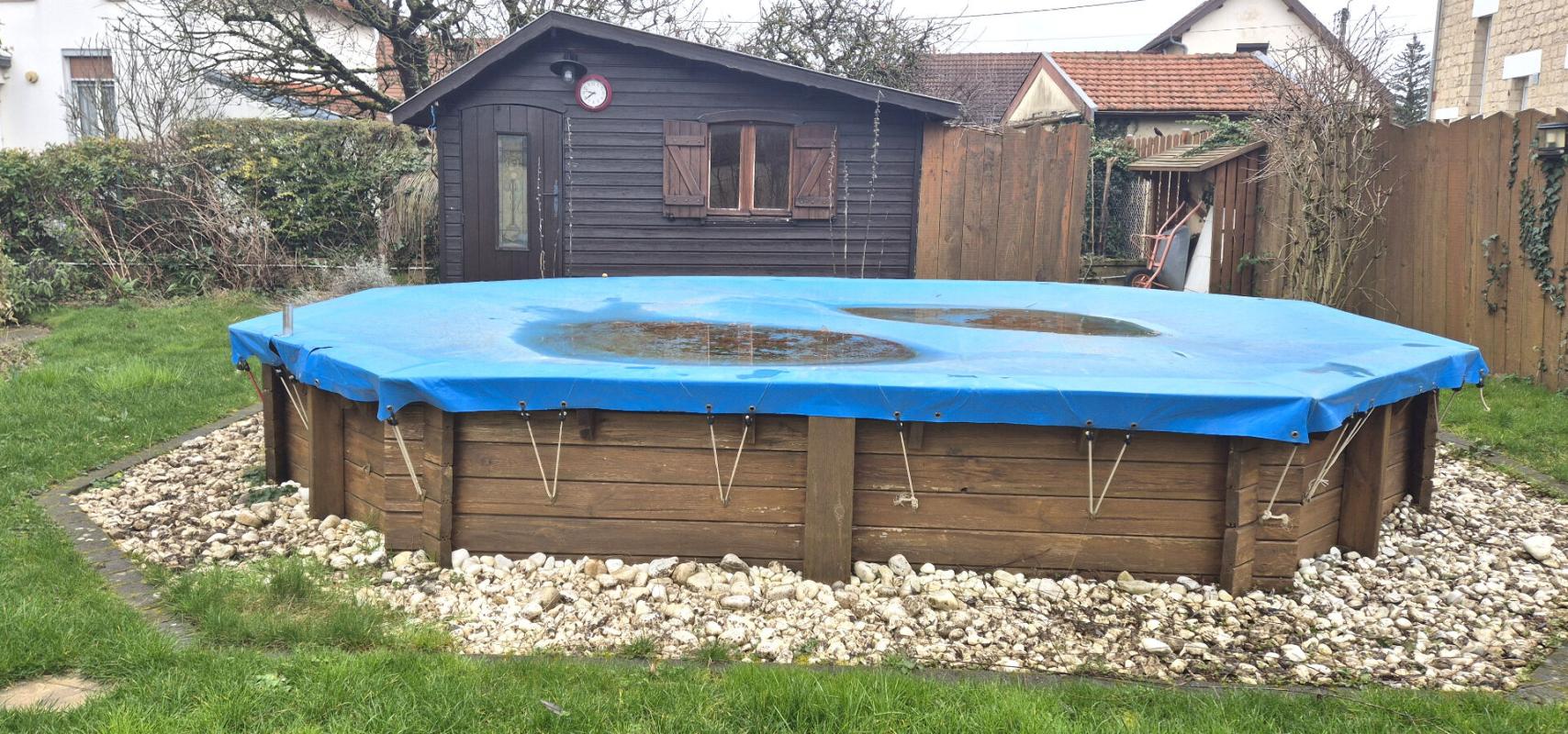 SAINT-DIZIER Belle Maison Individuelle en Pierre et de Caractère de 112 m² à Rafraîchir avec ses Cours, Terrasses, Piscine hors-sol chauffée, son Chalet de 12 m² et son Terrain clos et arboré de 506 m² 17