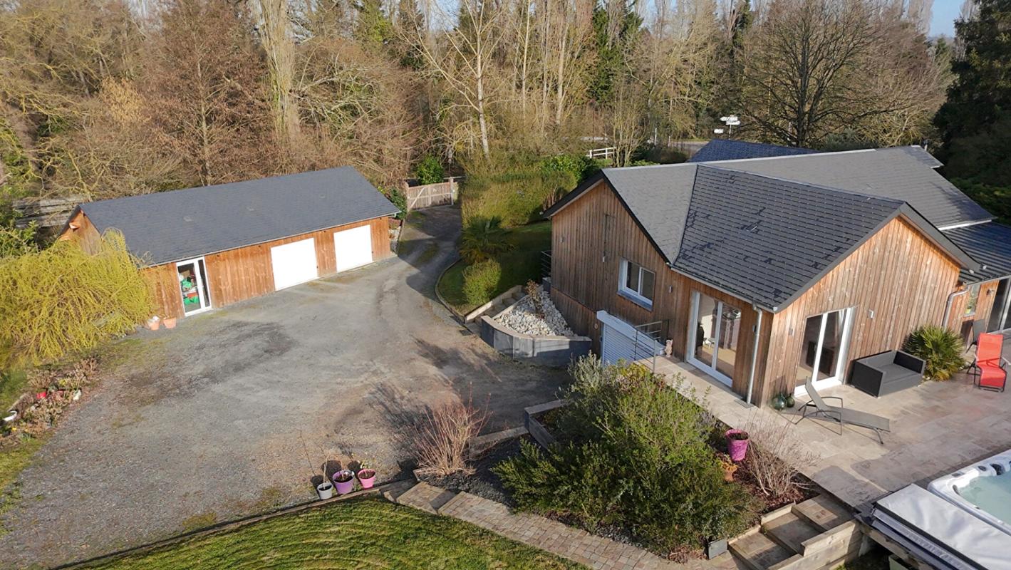 REUX MAISON CONTEMPORAINE EN OSSATURE BOIS  RÉNOVATION RÉCENTE & CADRE PRIVILÉGIÉ 17