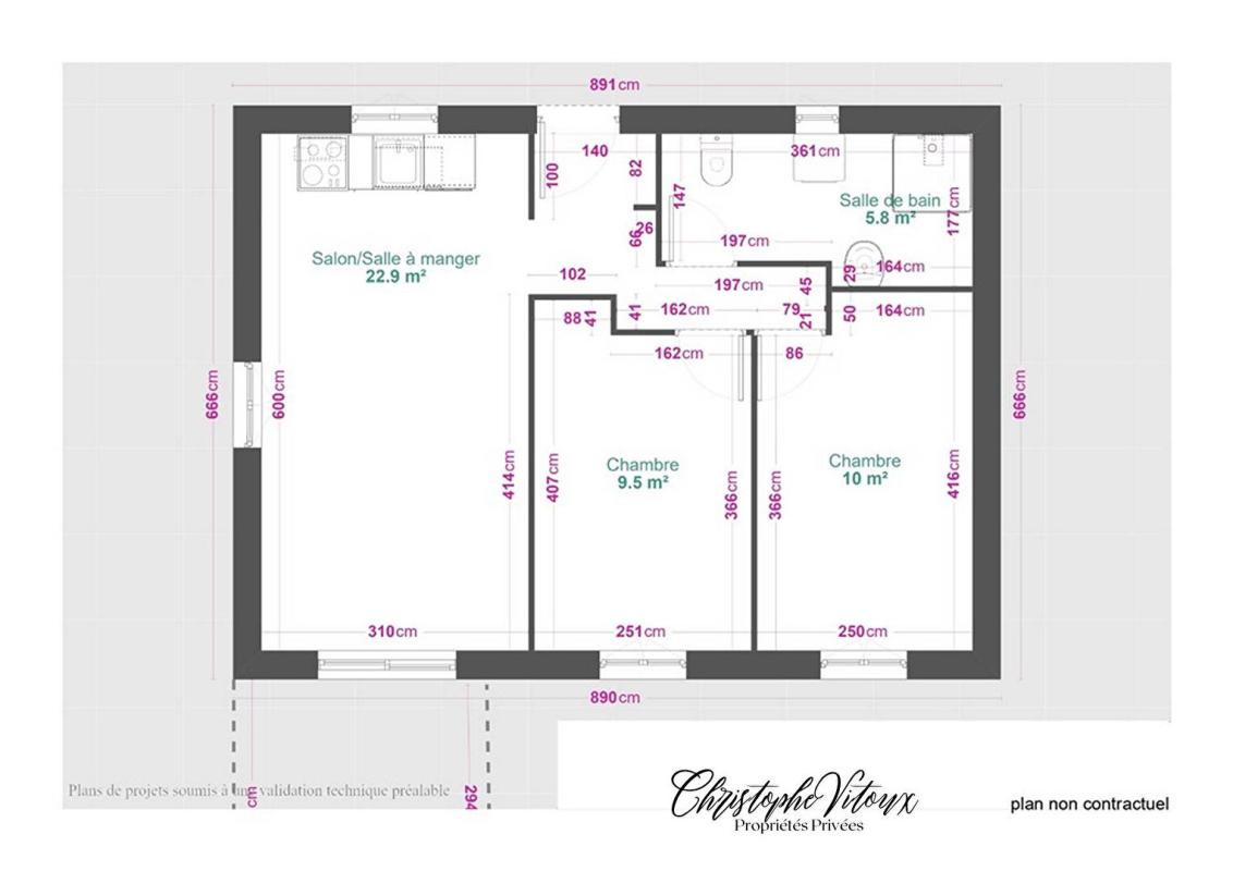 LIMOUX VILLA 50M2 - 2 CHAMBRES - 11300 LIMOUX 5
