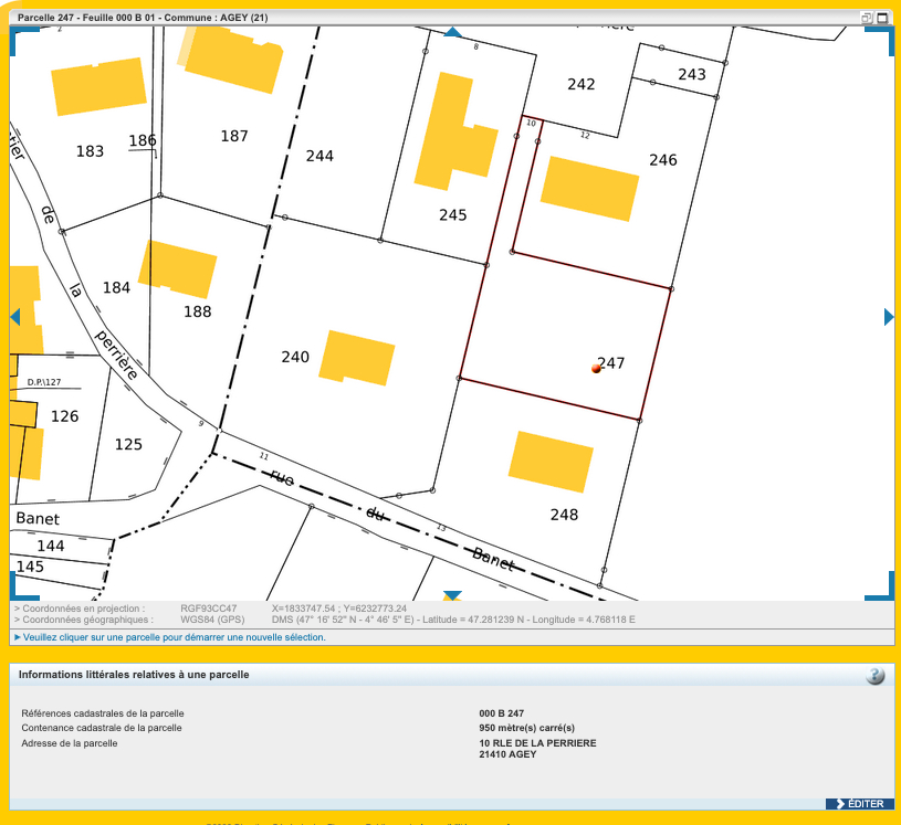 AGEY Terrain constructible sur 950 m2 viabilisé 7