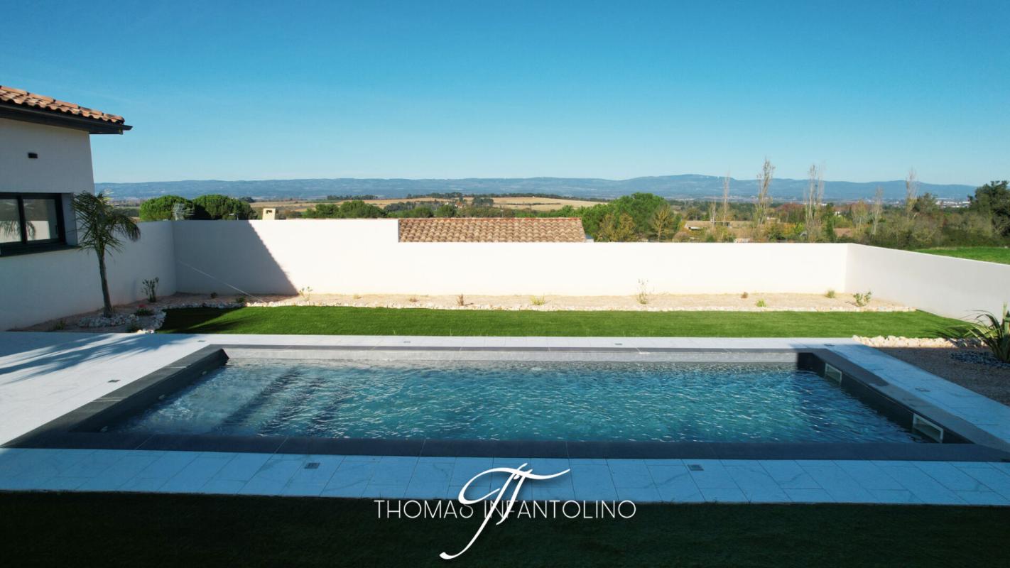 LAVALETTE VILLA D'ARCHITECTE 175 M2 - PISCINE - VUE MONTAGNE NOIRE - GARAGE 1