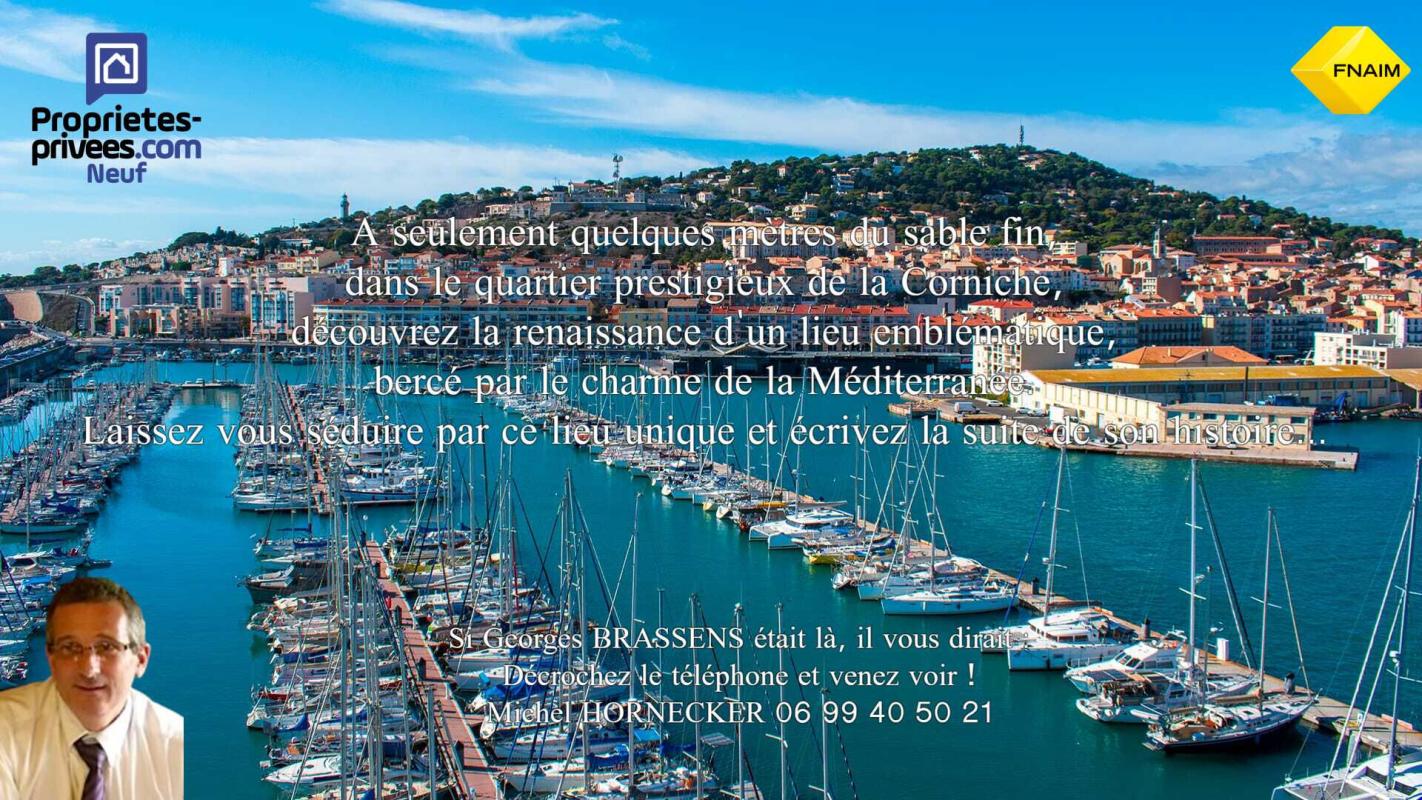 SETE Corniche de Sète, T3 de Standing, Terrasse 20m² Soleil Levant, Accès direct plage, Vie de plain-pied 1