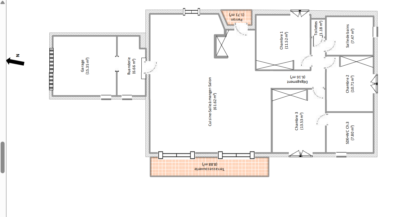 PRUNELLI-DI-FIUMORBO Maison type T4 - 20240 PRUNELLI DI FIUMORBO - HAUTE CORSE 5