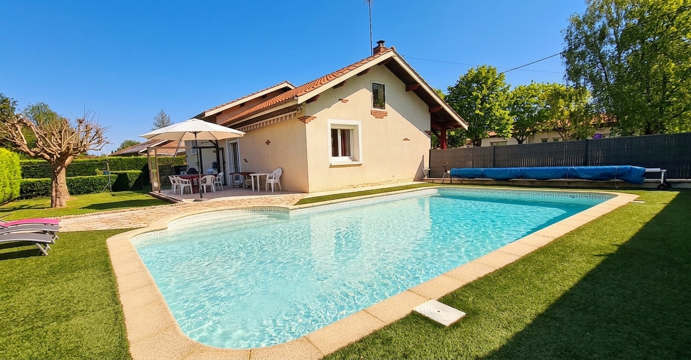 MEILLONNAS Maison Meillonnas plain pied 102 m2 avec piscine 3