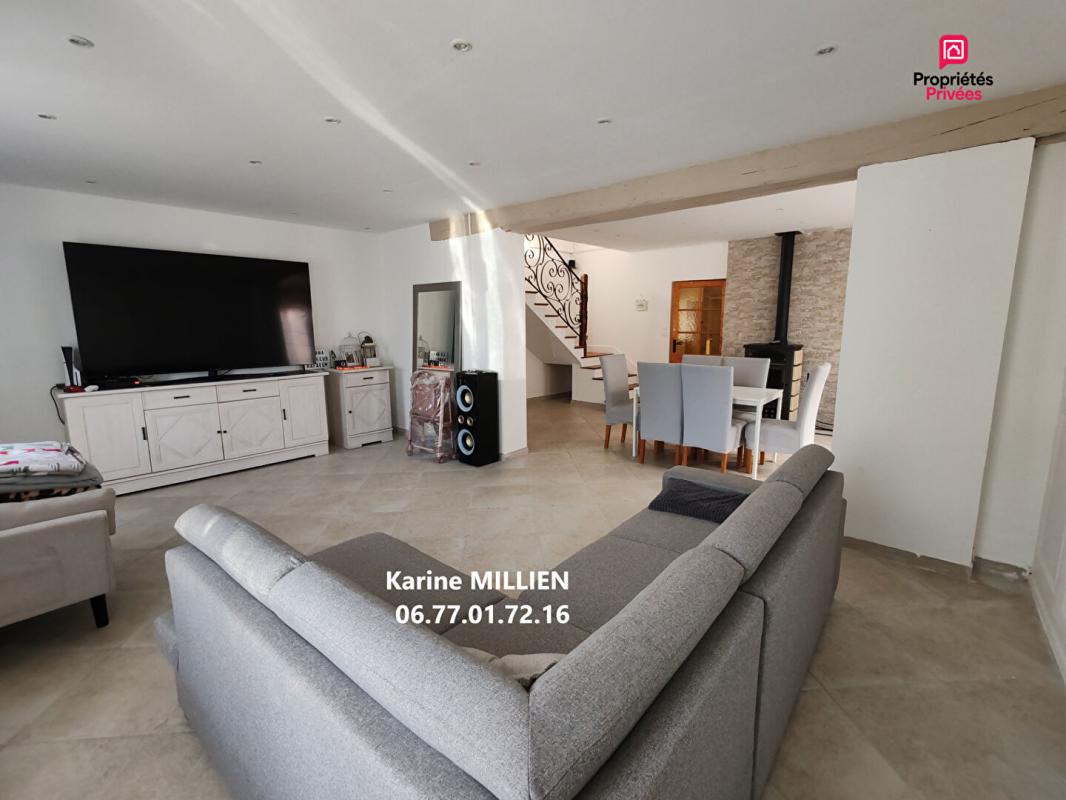 CHERISY CHERISY 28500 Maison de style longère - 1 étage - 4 chambres - Atelier - Terrain - 299000  HAI 6