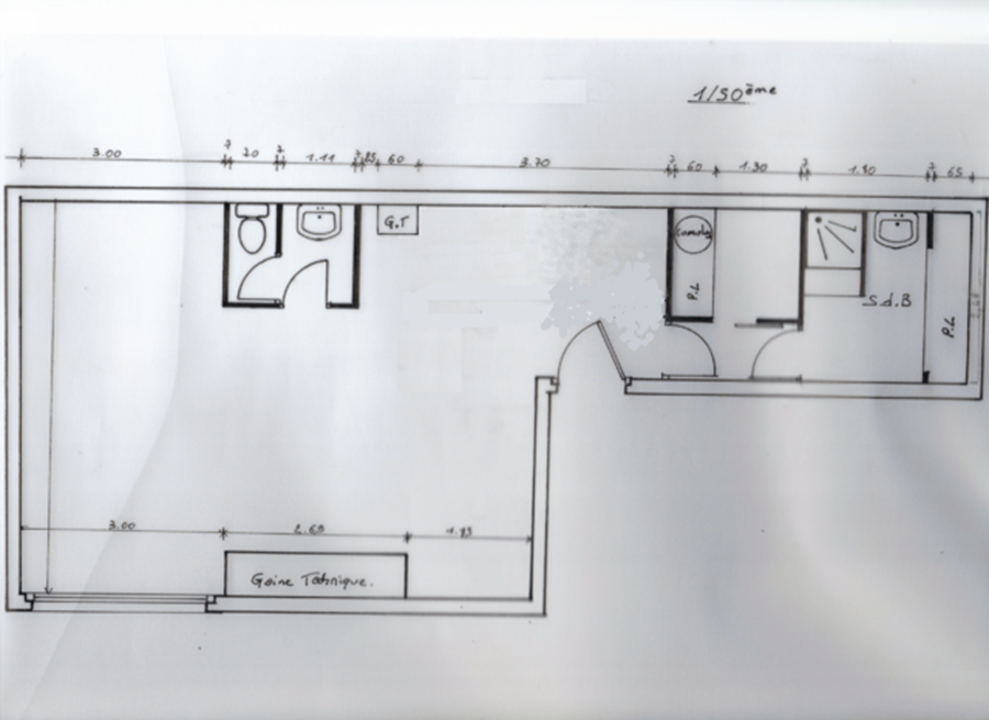 PERPIGNAN Magnifique appartement de type studio/T1 de 52.10 m2 CARREZ  secteur quai vauban secteur très prisé 18