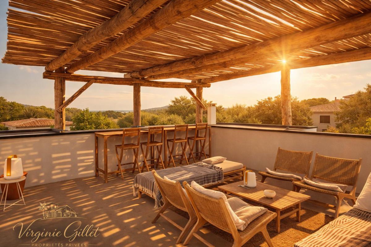 ZONZA Villa contemporaine de plain-pied invite à quelques minutes des plages de Pinarello 6