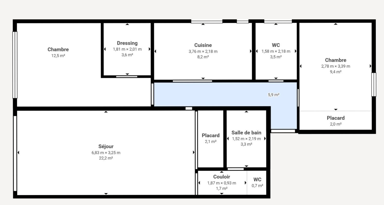 SAINT-RAPHAEL SAINT-RAPHAËL - SANTA LUCIA - APPARTEMENT 3 PIÈCES  71.47 m2 AVEC VUE MER ET PORT 14
