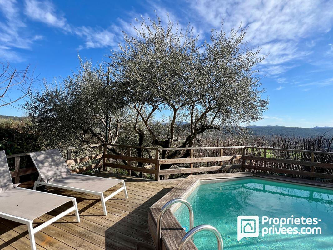 MONTAUROUX Maison d'architecte 214 m², 3 espaces de vie, piscine, à pied du village 16